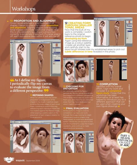 Artist Insight Series: Figure Drawing, original ImagineFX magazine page 3