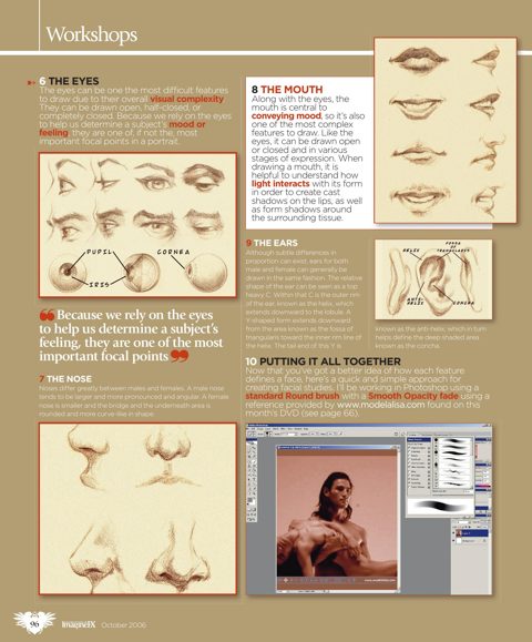 Artist Insight Series: Faces & Features, original ImagineFX magazine page 3